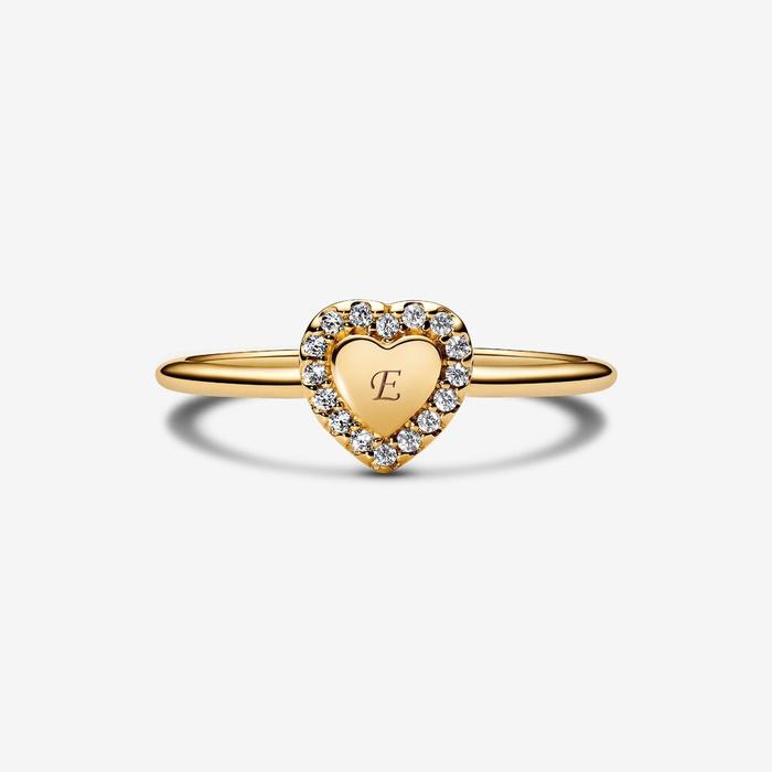 Anello Cuore e Pavè da incidere