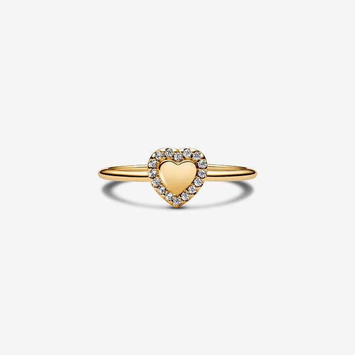 Bague Coeur et Pavé à graver