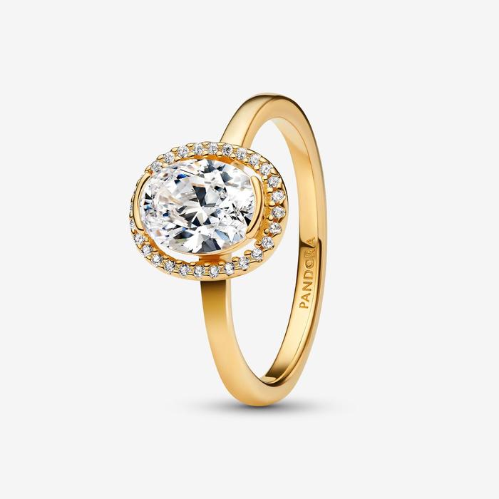 Anello Punto Luce Ovale