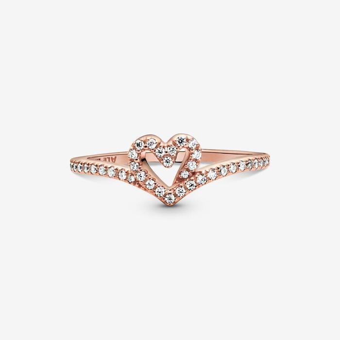 Anello Cuore Desiderio Scintillante