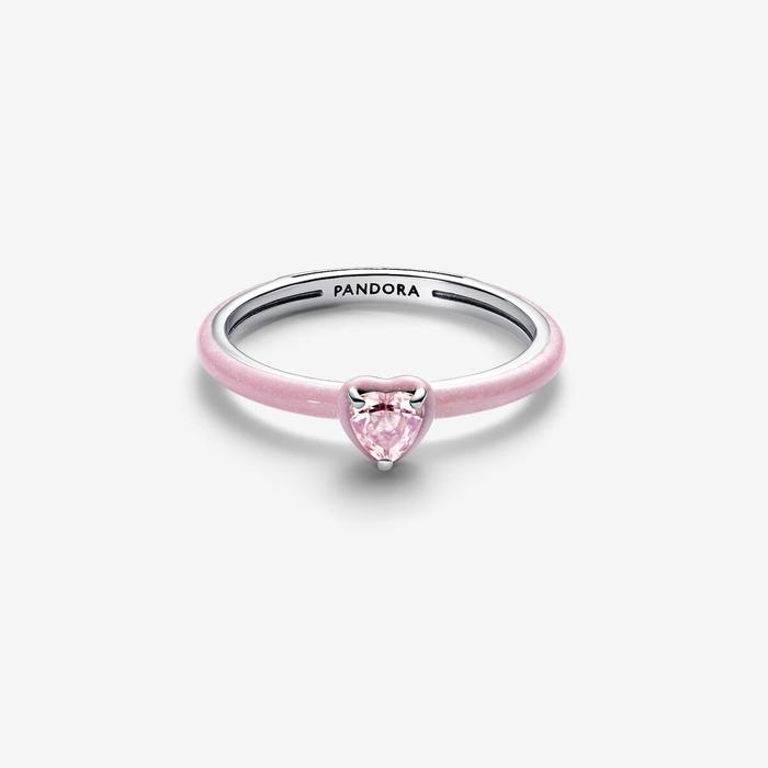 Pandora Pink Chakra Heart Ring ME