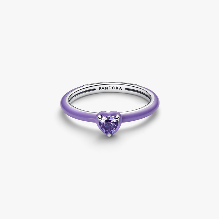 Anello Viola Chakra Heart Pandora ME