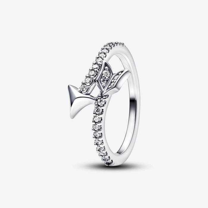Anello Freccia d'Amore Scintillante