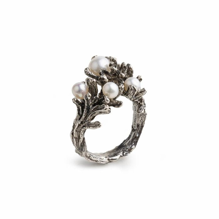 Bague Branches de Perles Nude