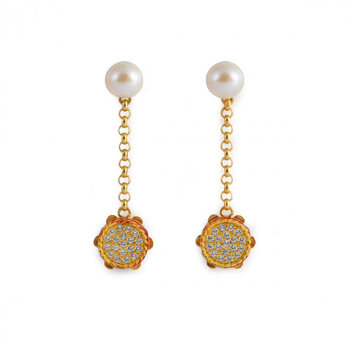 Pearl Tamburello Lapilli Earrings