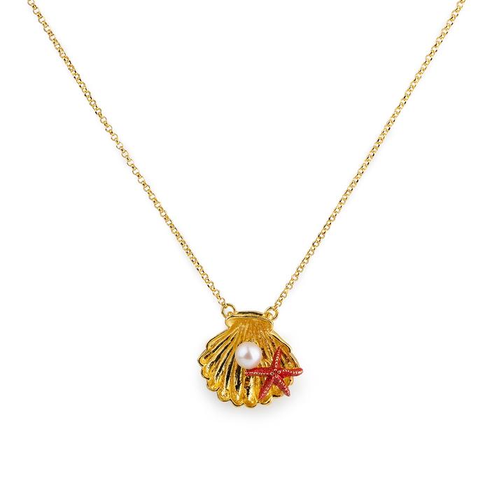 Collana  Conchiglia e Stella con Perla