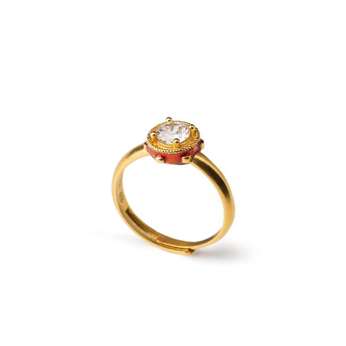 Bague Mini Tambourin Gemme