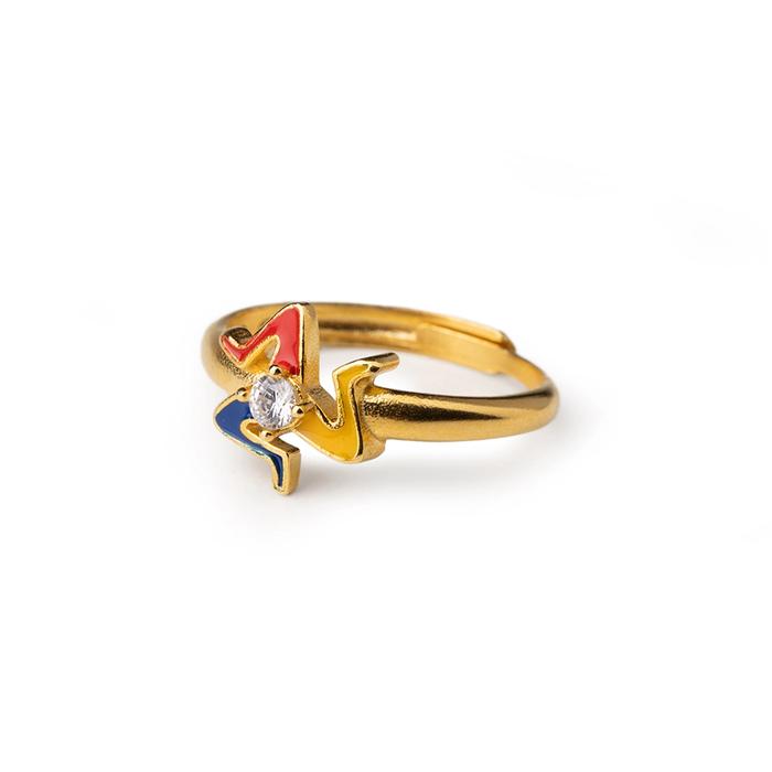 Anello Mini Trinacria Gemma