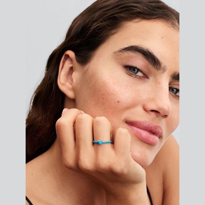 Anello Turquoise Chakra Heart Pandora ME