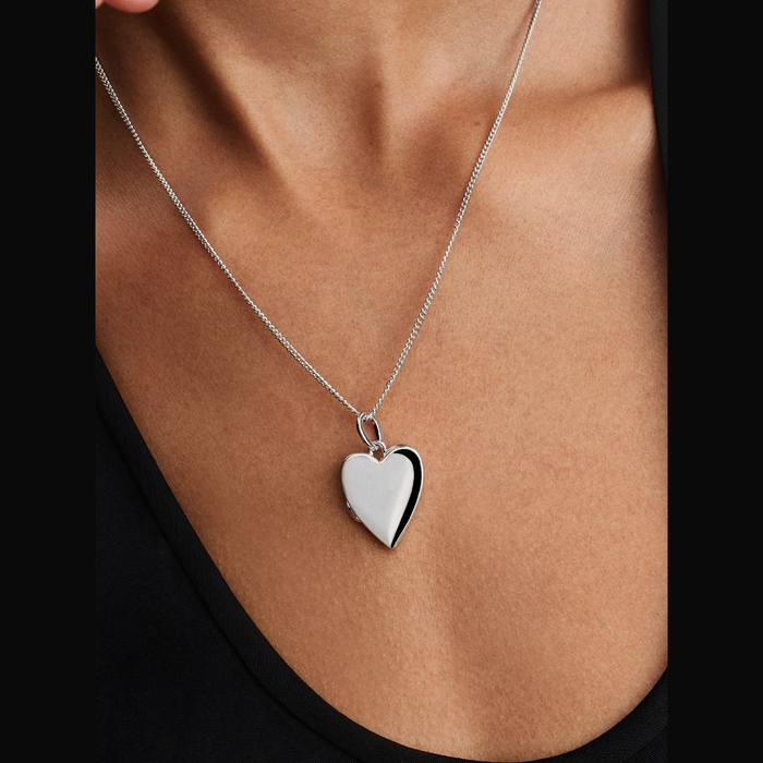 Collane e Pendenti Charm Pendente Cuore Apribile da incidere