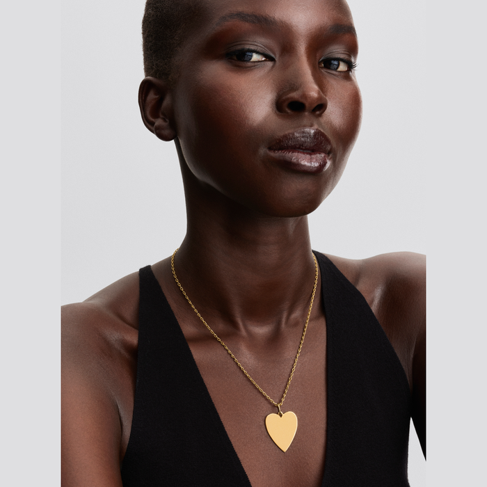 Collane e Pendenti Charm Pendente Cuore Grande da incidere