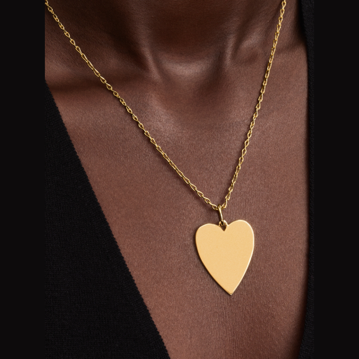 Collane e Pendenti Charm Pendente Cuore Grande da incidere