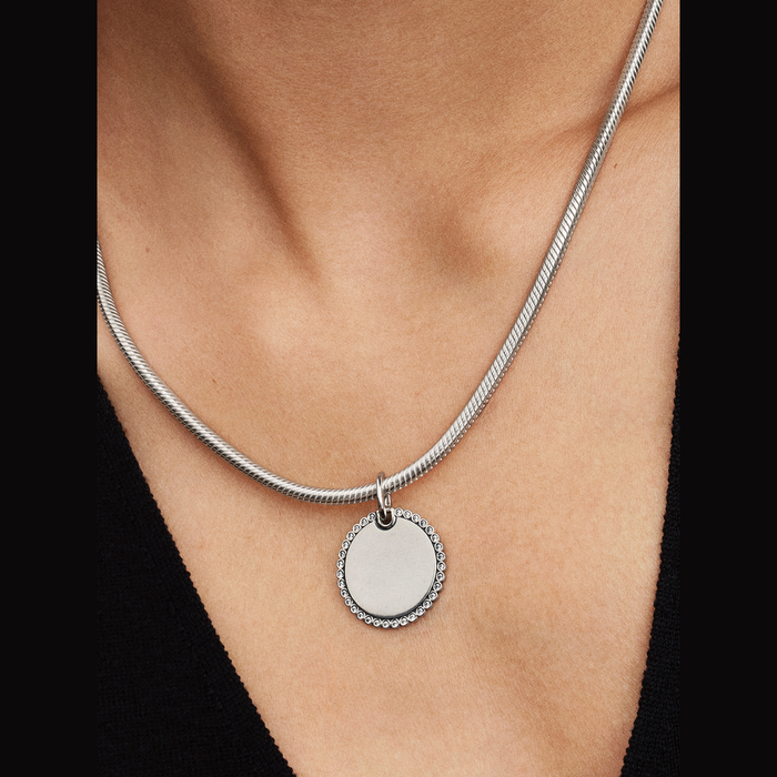 Collane e Pendenti Charm Pendente Medaglia Luminosa da incidere