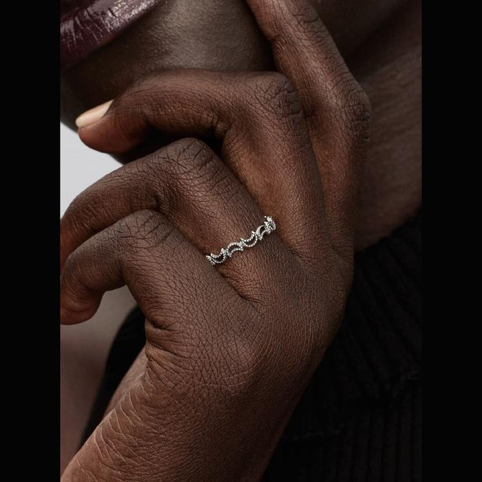 Anello Luna Crescente Luminosa