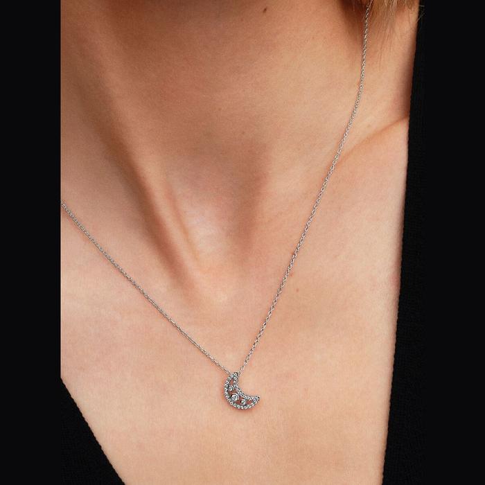 Collana con pendente Falce di luna