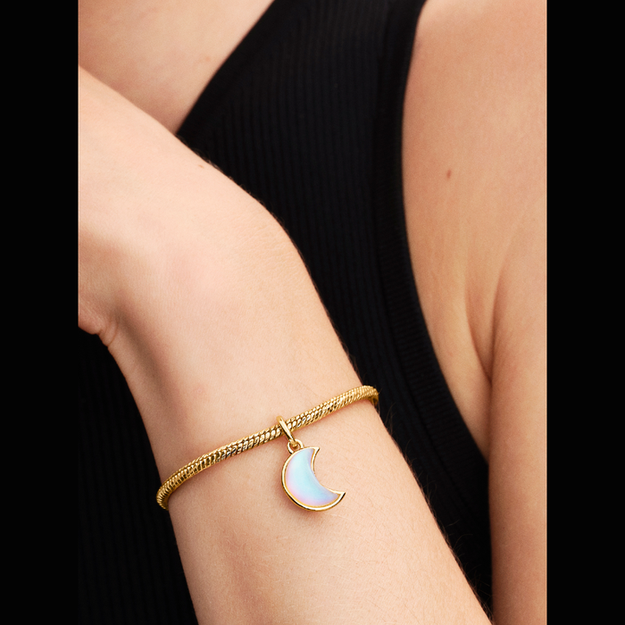 Charm Pendente Luna Crescente Luminosa