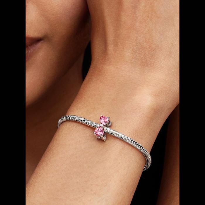 Charm Fiocco Luminoso Rosa