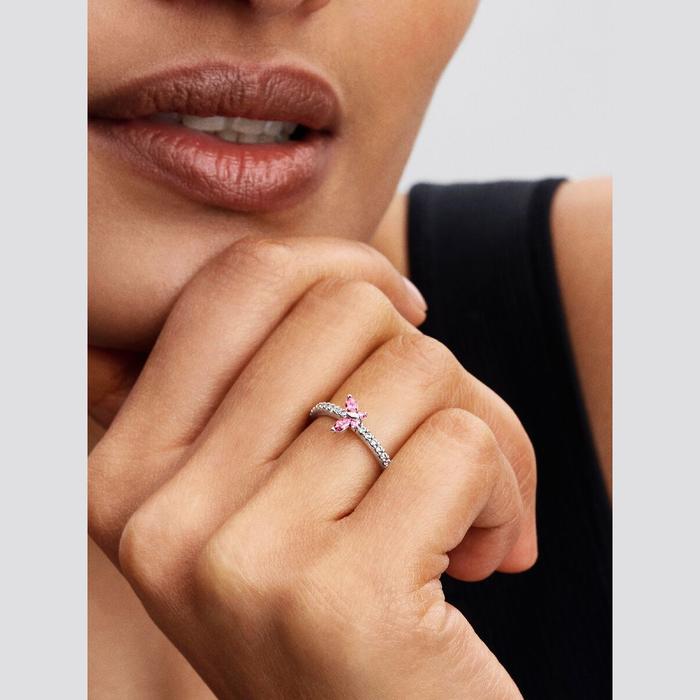 Anello Farfalla scintillante