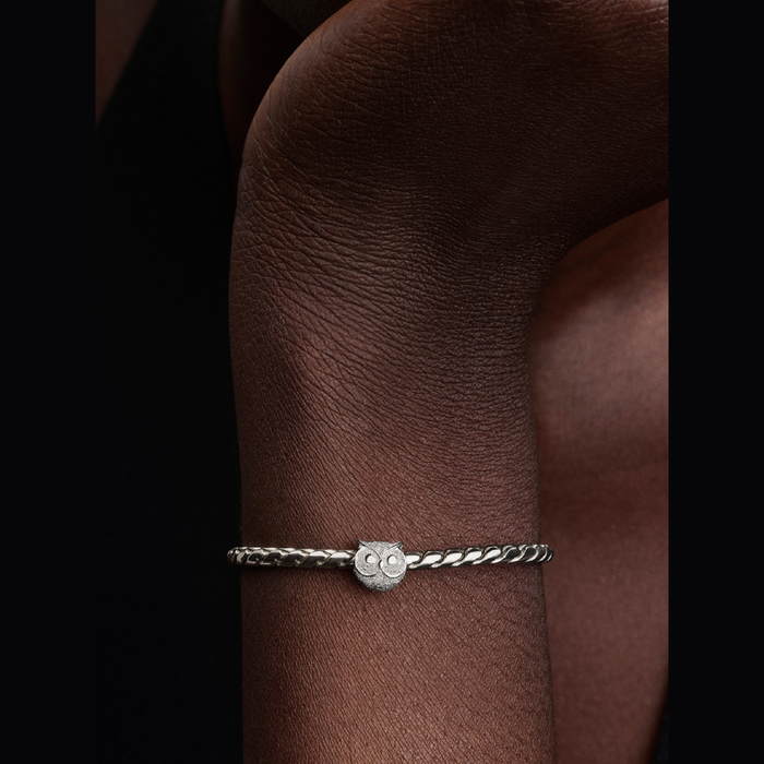 Mini Charm Gufo effetto diamantato