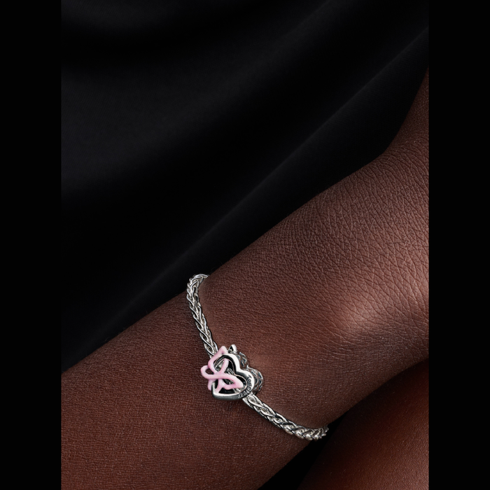 Charm Openwork Cuore e Farfalla