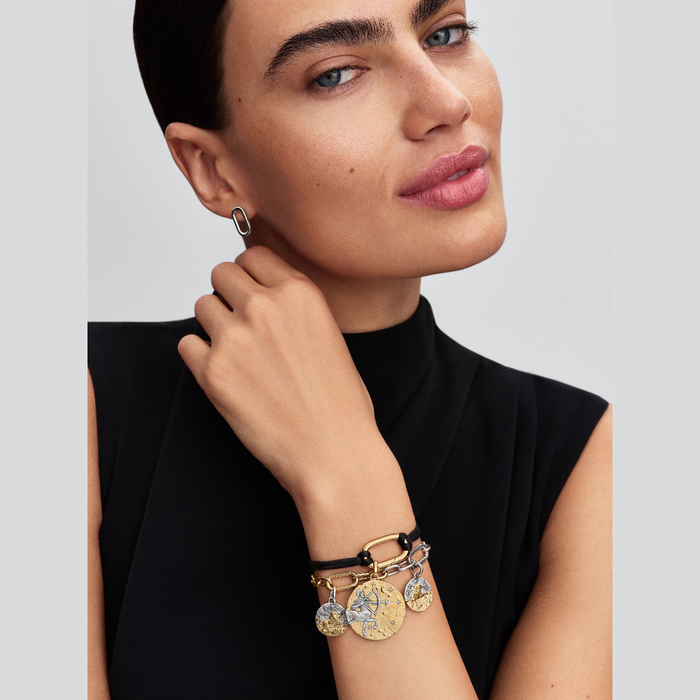 Charm Medallion XL Sagittario "Vivere Est Audere"