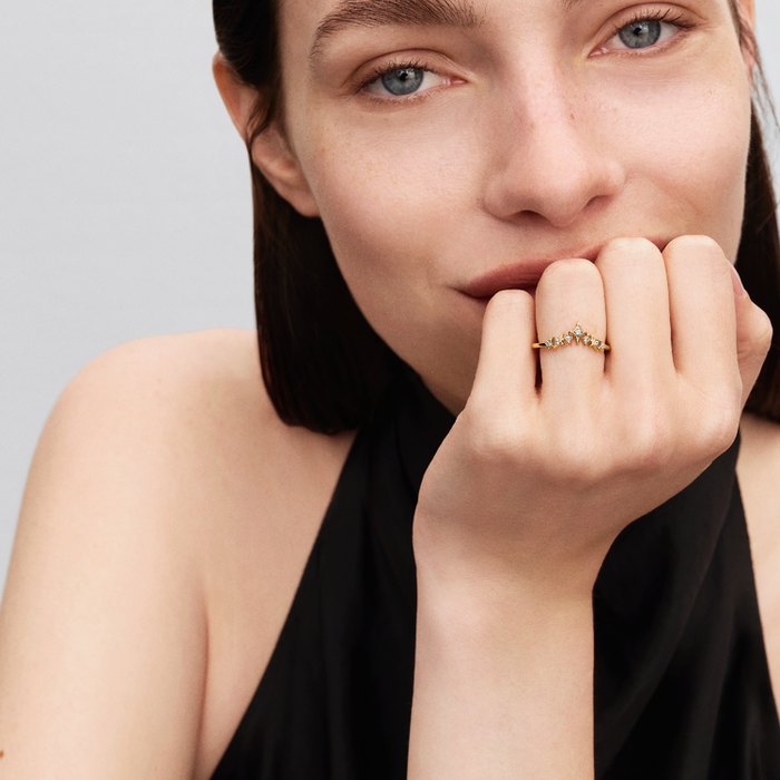 Anello Tiara con Stelle