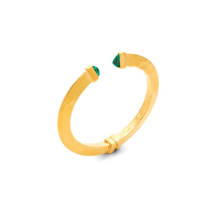 Bracelet Lame Verte Petit Or