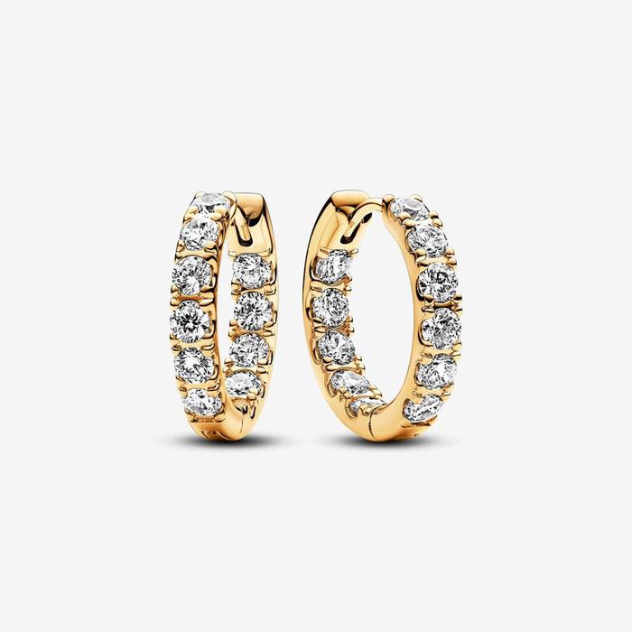 Sparkly Band Hoop Earrings