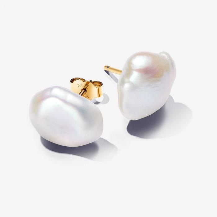 Freshwater Cultured Baroque Pearl Earrings