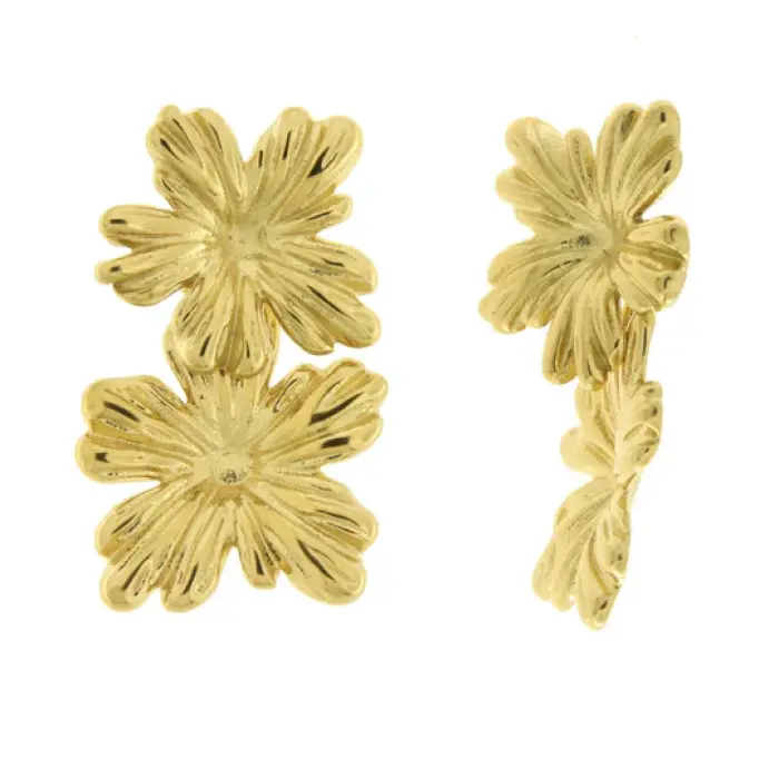 Orecchini in Acciaio con fiori