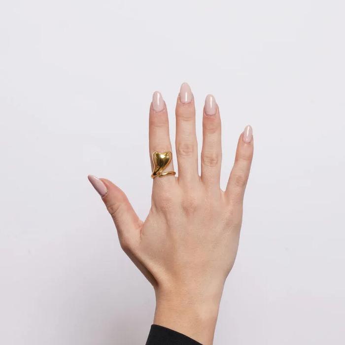 Anello in Acciaio cuore liscio