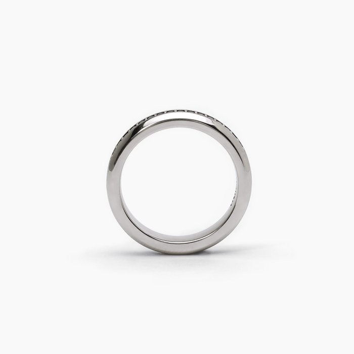 Bague pavée noire MONTECARLO