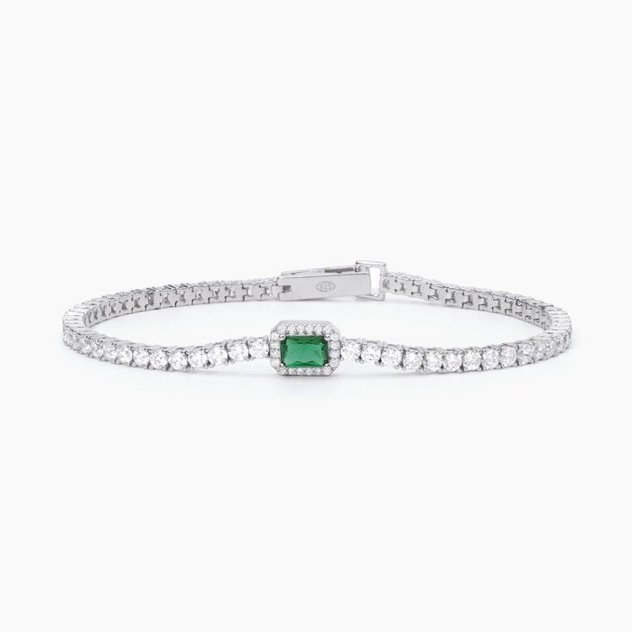 Bracelet avec émeraude synthétique COOL OU RÉTRO ?