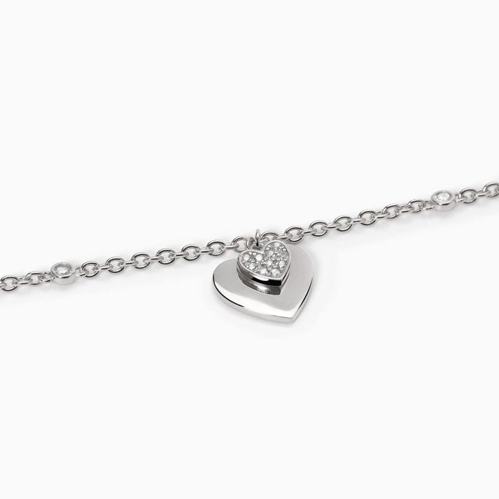 ONLY YOURS Heart Pendant Bracelet
