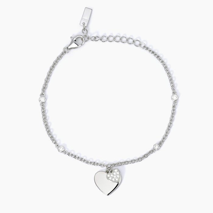 ONLY YOURS Heart Pendant Bracelet