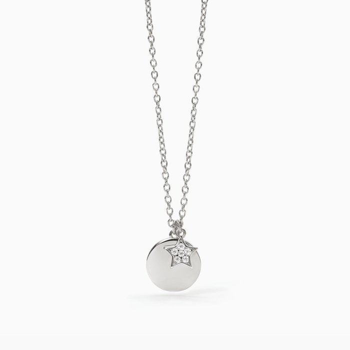 Collier ras du cou avec pendentif en argent ONLY YOURS
