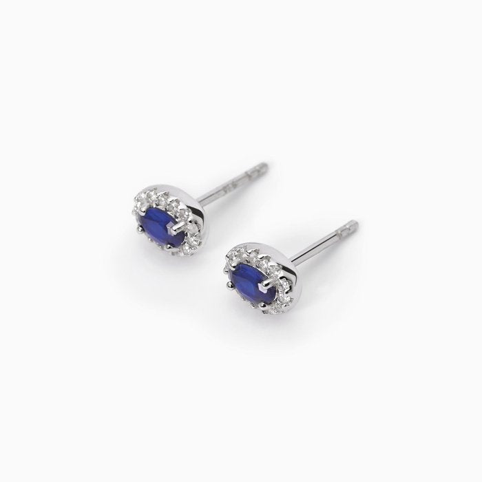 COOL OR RÉTRO? Synthetic Sapphire Earrings