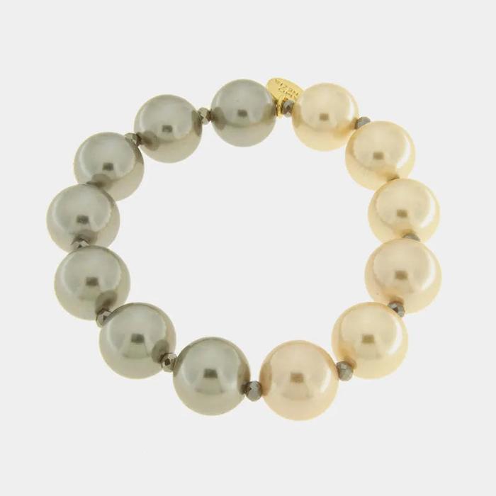 Bracciale in Metallo con perle