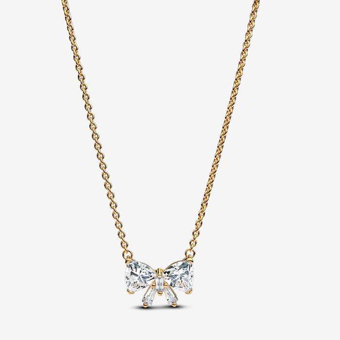 Large Bright Bow Necklace