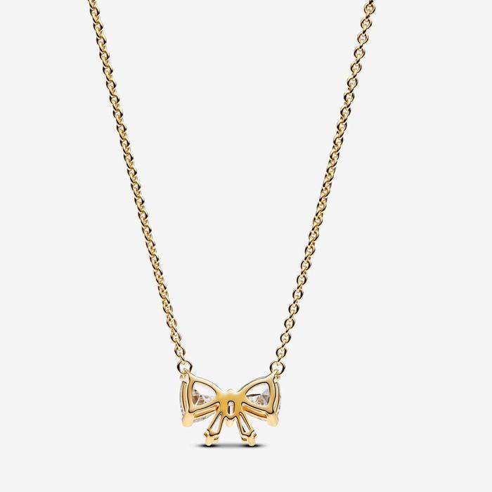 Large Bright Bow Necklace