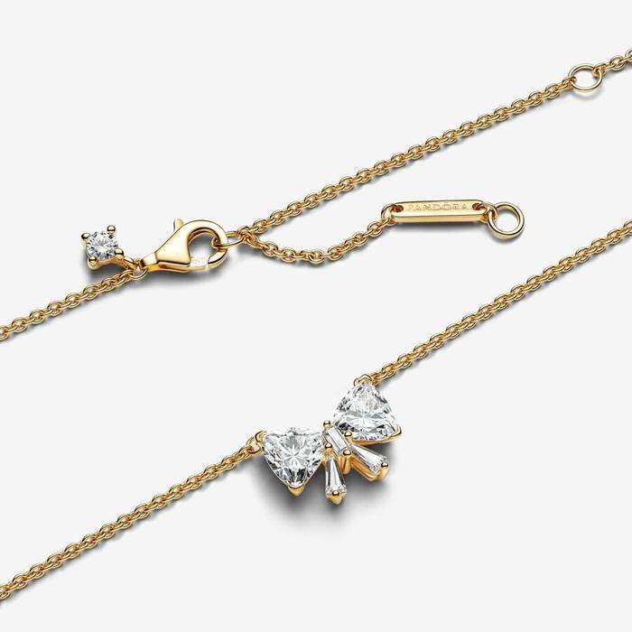 Large Bright Bow Necklace