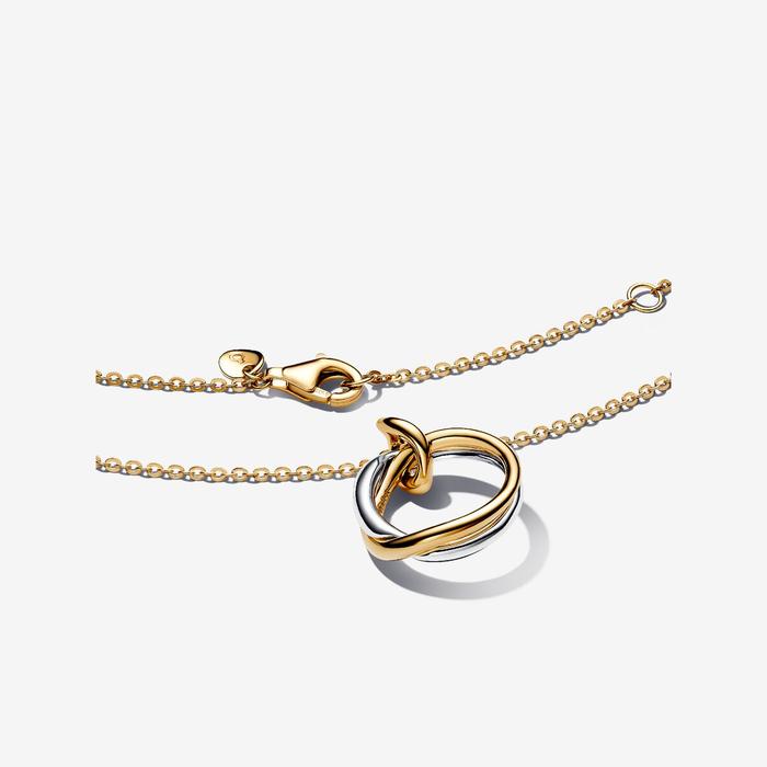 Collana Cerchio Fascia Intrecciata Bicolore