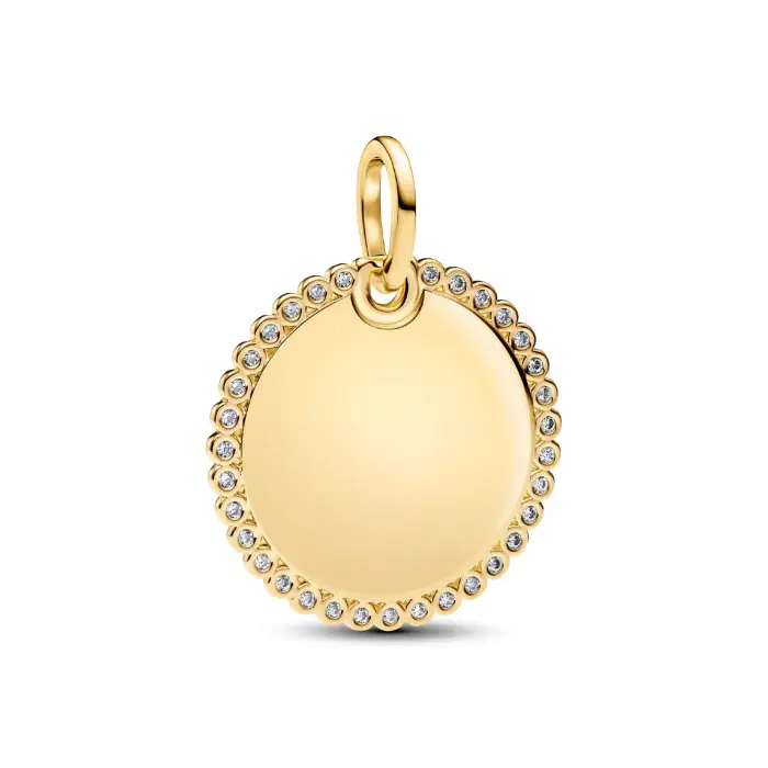 Pendente con Medaglia Rotonda Personalizzabile