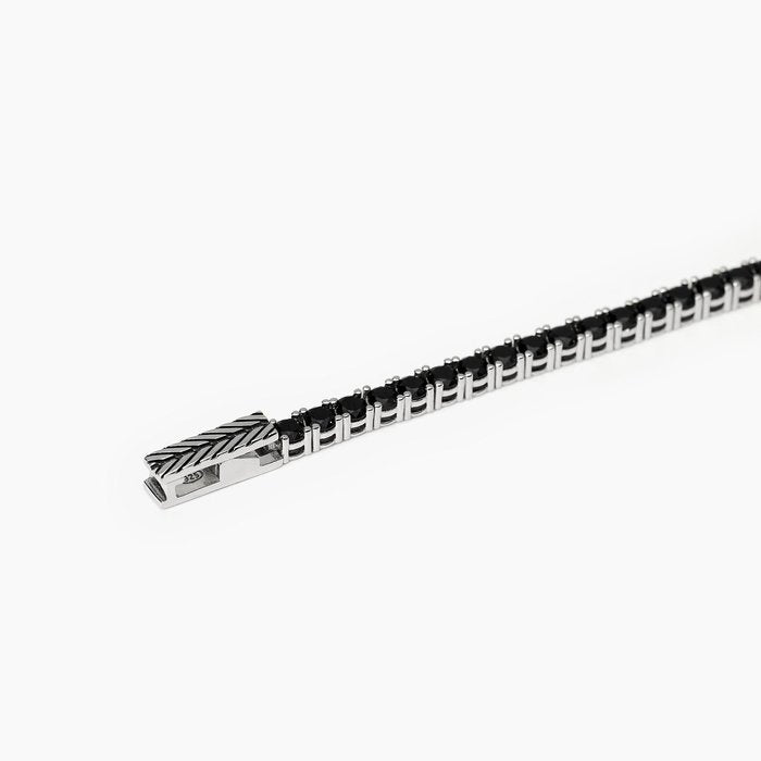 Bracciale tennis nero TENNIS CLUB