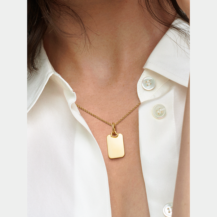 Collane e Pendenti Pendente Medaglia Rettangolare da incidere