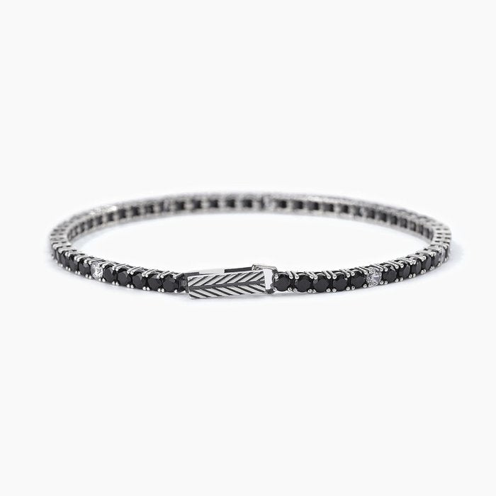 Bracciale tennis bianco e nero TENNIS CLUB