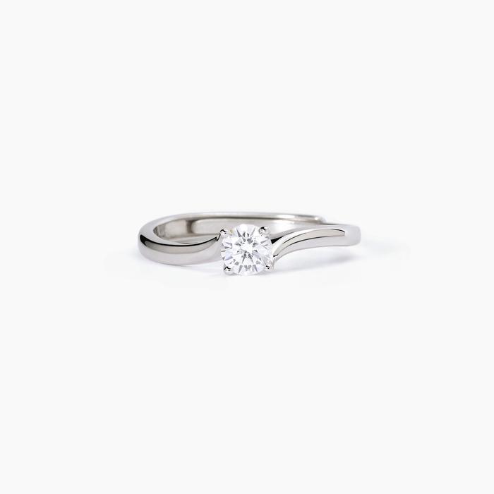 Solitaire ring for women in silver SOLITAIRE