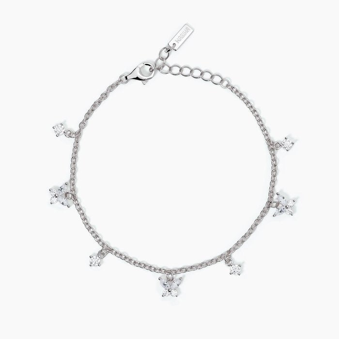 SECRET GARDEN White Charm Bracelet