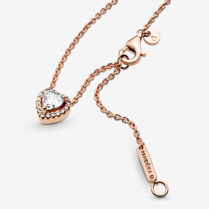 Collier cœur en relief