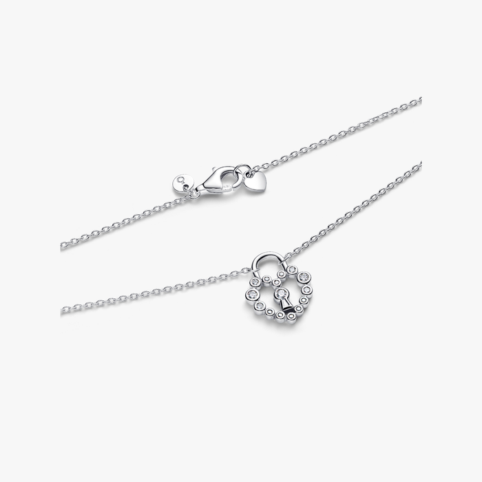 Collane e Pendenti Collana Lucchetto Cuore Luminoso